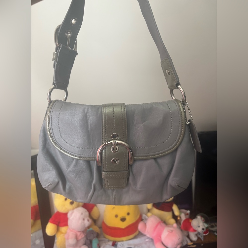 Coach silver soho shoulder bag